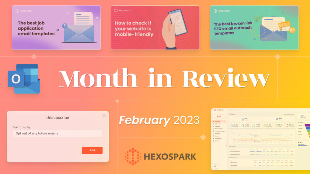 Month in review, February 2023