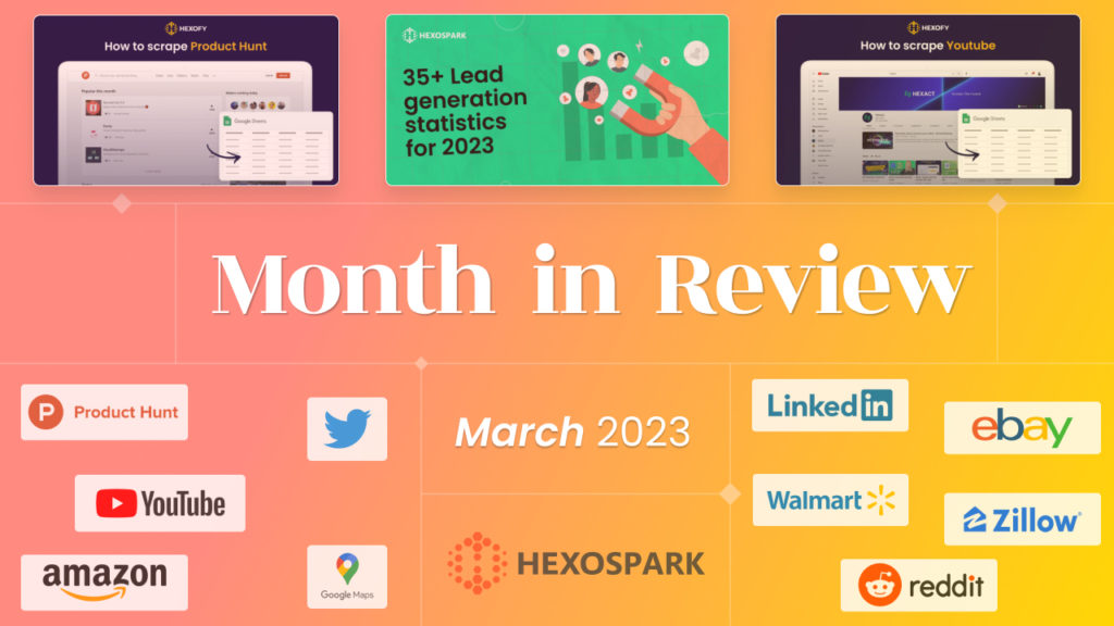 Month in review- March 2023
