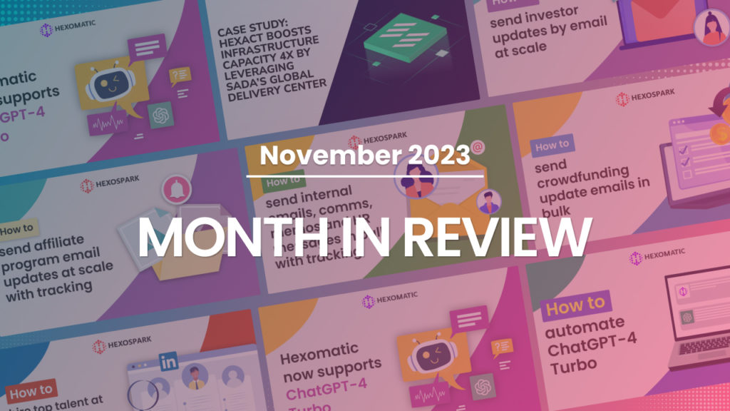 Month in review (November)