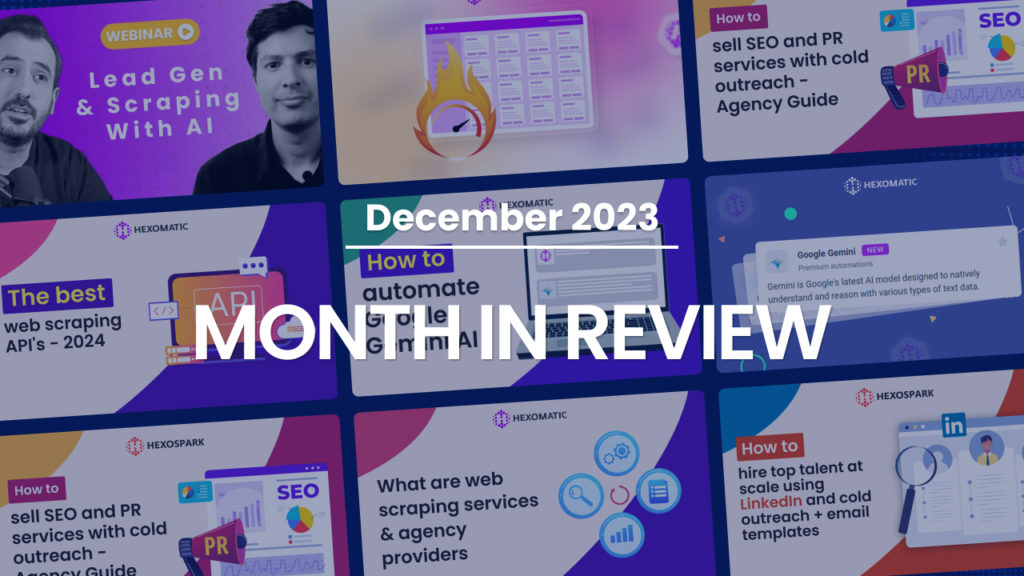Month in review (December)