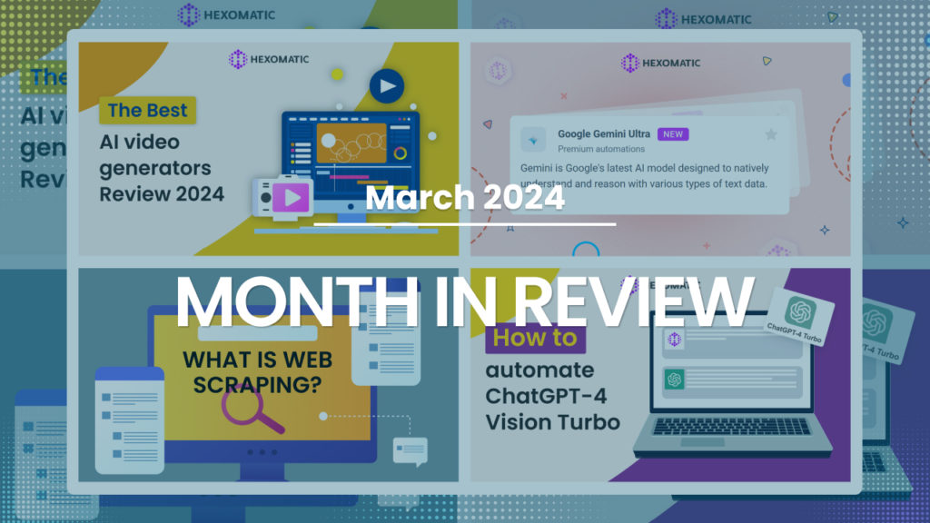 Month in Review- March 2024