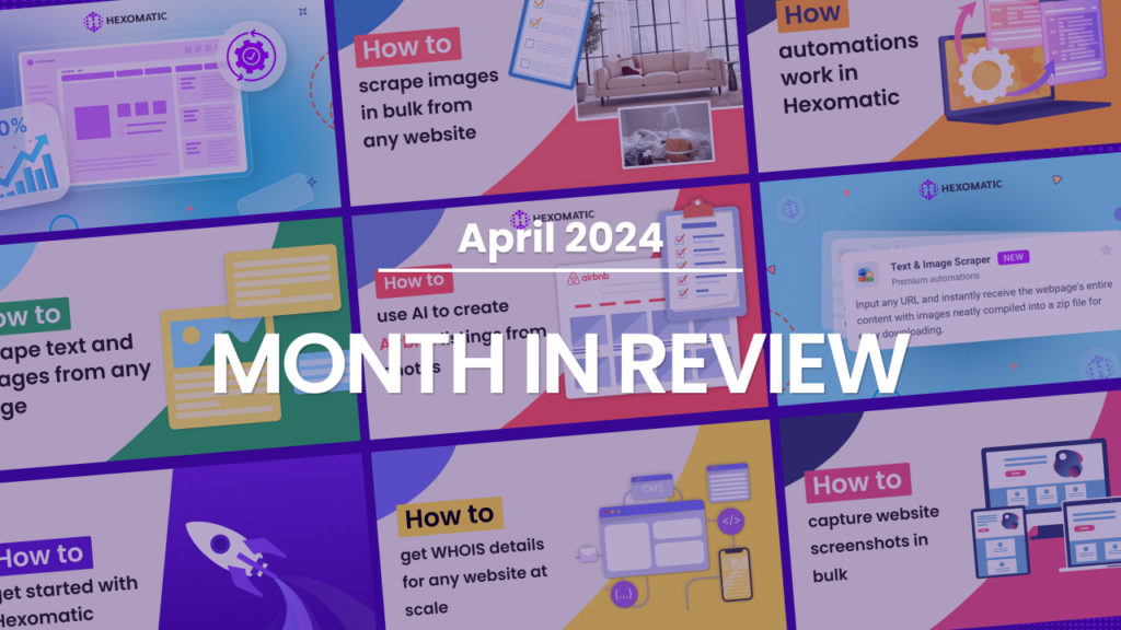 Month in review - April